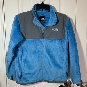 The North Face Youth Size Large Blue Sherpa Full Zip Jacket
